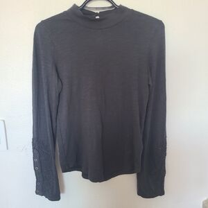 We The Free Charcoal Long Sleeve Tee